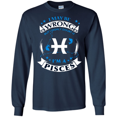 I may be wrong but I highly doubt it PISCES-T-Shirt & Hoodie-Long Sleeve T-Shirt-Navy