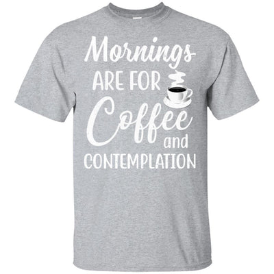 Mornings Are For Coffee And Contemplation Vintage-T-Shirt & Hoodie-Classic T-Shirt-Sport Grey