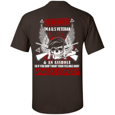 I'm A U.S Veteran And An A**hole-T-Shirt & Hoodie-Classic T-Shirt-Dark Chocolate