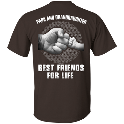 Papa And Granddaughter Best Friends For Life-T-Shirt & Hoodie-Classic T-Shirt-Dark Chocolate