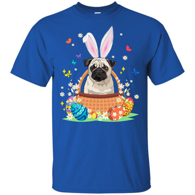 Pug Bunny Hat Rabbit Easter Eggs-T-Shirt & Hoodie-Classic T-Shirt-Royal