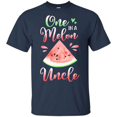 One In A Melon Uncle Watermelon Funny Birthday Gifts-T-Shirt & Hoodie-Classic T-Shirt-Navy