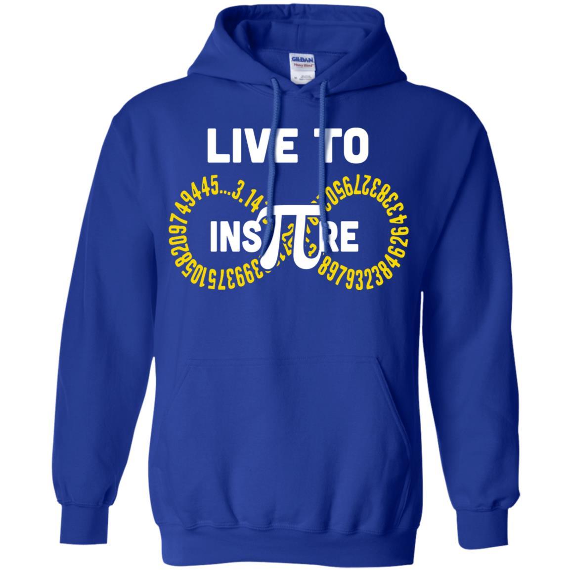 Student Teacher Live To Inspire Pi Day Gift-T-Shirt & Hoodie-Pullover Hoodie-Royal