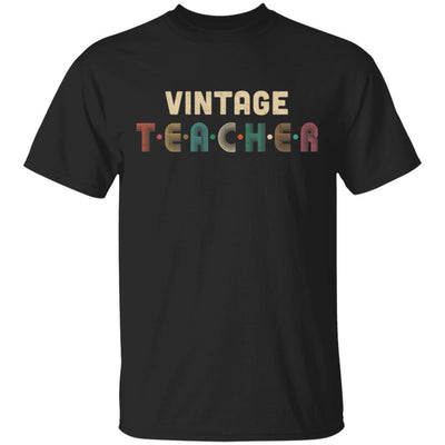 Vintage Teacher Back To School Gifts-T-Shirt & Hoodie-Classic T-Shirt-Black