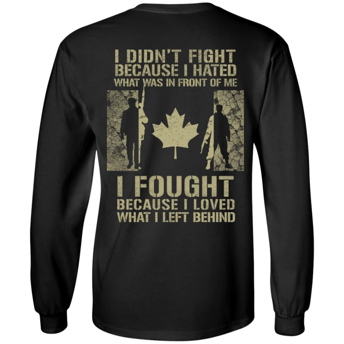 Canada Veteran Affairs-T-Shirt & Hoodie-Long Sleeve T-Shirt-Black