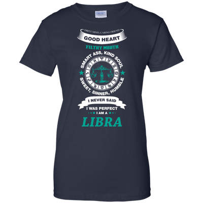 I Never Said I Was Perfect I Am A LIBRA-T-Shirt & Hoodie-Women's T-Shirt-Navy