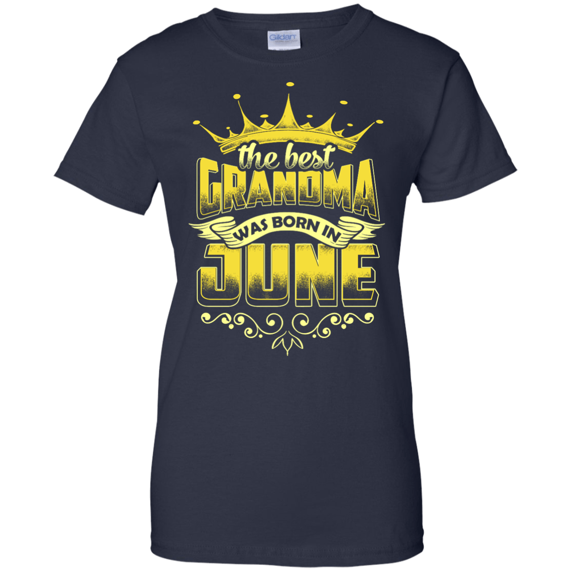 The Best Grandma Was Born In June-T-Shirt & Hoodie-Women's T-Shirt-Navy