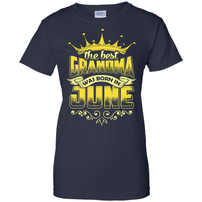 The Best Grandma Was Born In June-T-Shirt & Hoodie-Women's T-Shirt-Navy