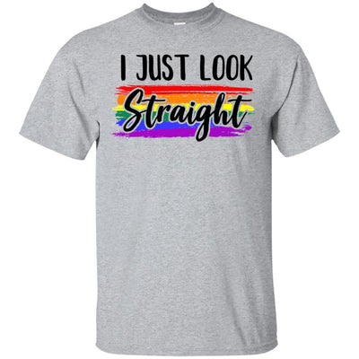I Just Look Straight LGBT Pride Month-T-Shirt & Hoodie-Classic T-Shirt-Sport Grey