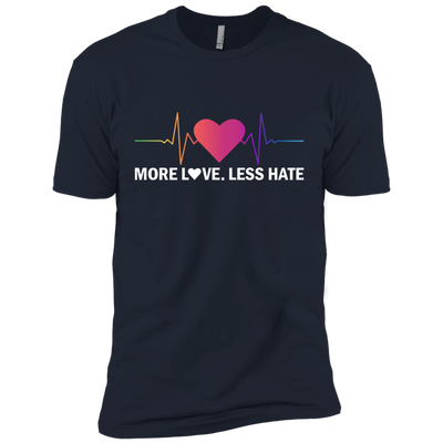 More Love Less Hate-T-Shirt & Hoodie-Premium T-Shirt-Midnight Navy