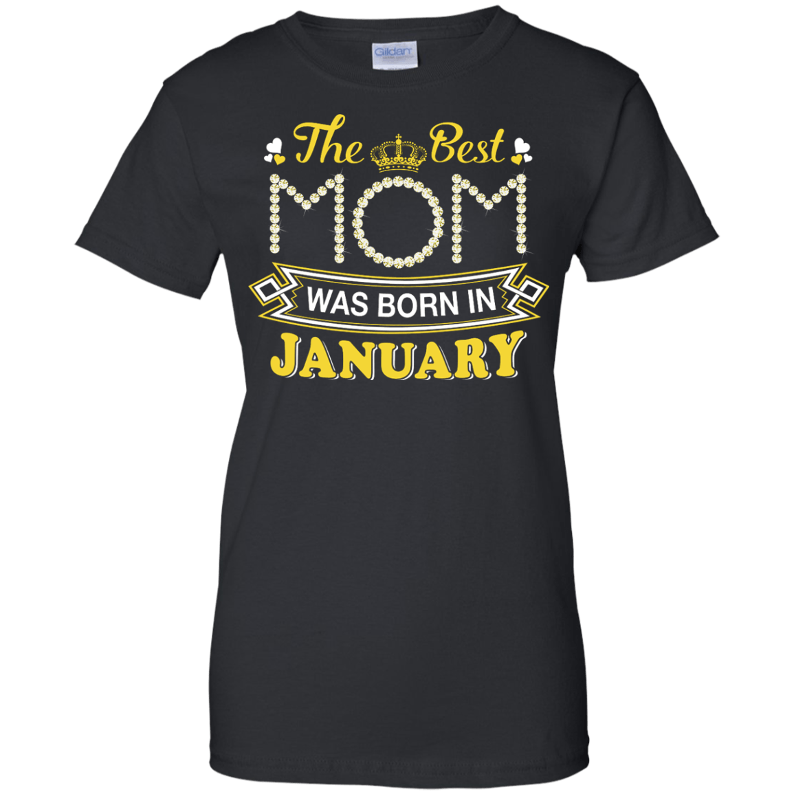 The Best Mom Was Born In January-T-Shirt & Hoodie-Women's T-Shirt-Black
