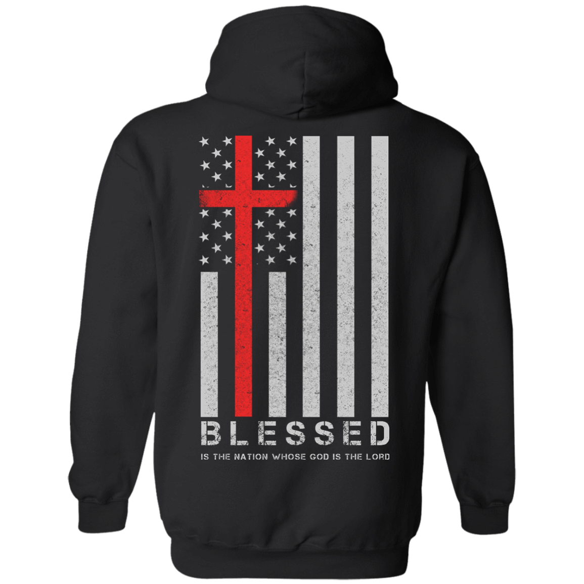 One Nation Under God Blessed-T-Shirt & Hoodie-Pullover Hoodie-Black