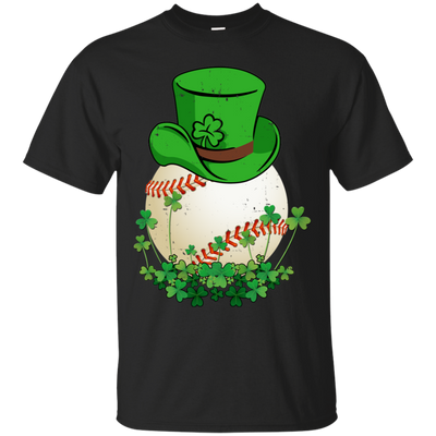 Shamrock Baseball Leprechaun St Patricks Day-T-Shirt & Hoodie-Classic T-Shirt-Black