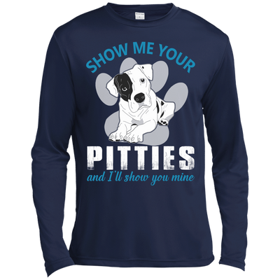 Show Me Your Pitties And I'll Show You Mine-T-Shirt & Hoodie-Long Sleeve T-Shirt-Navy