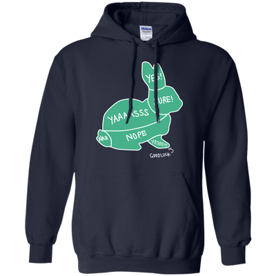 Proper way to pet a Rabbit lover-T-Shirt & Hoodie-Pullover Hoodie-Navy