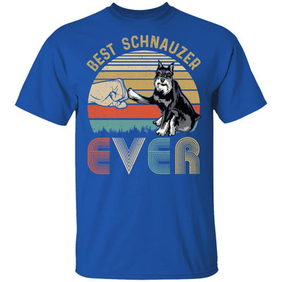 Vintage Best Schnauzer Dad Ever Bump Fit Funny Dad Gifts-T-Shirt & Hoodie-Classic T-Shirt-Royal