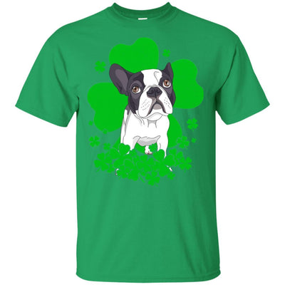 Bulldog St. Patrick's Day Clovers-T-Shirt & Hoodie-Classic T-Shirt-Irish Green