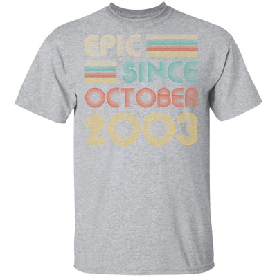 Epic Since October 2003 Vintage 18th Birthday Gifts-T-Shirt & Hoodie-Classic T-Shirt-Sport Grey