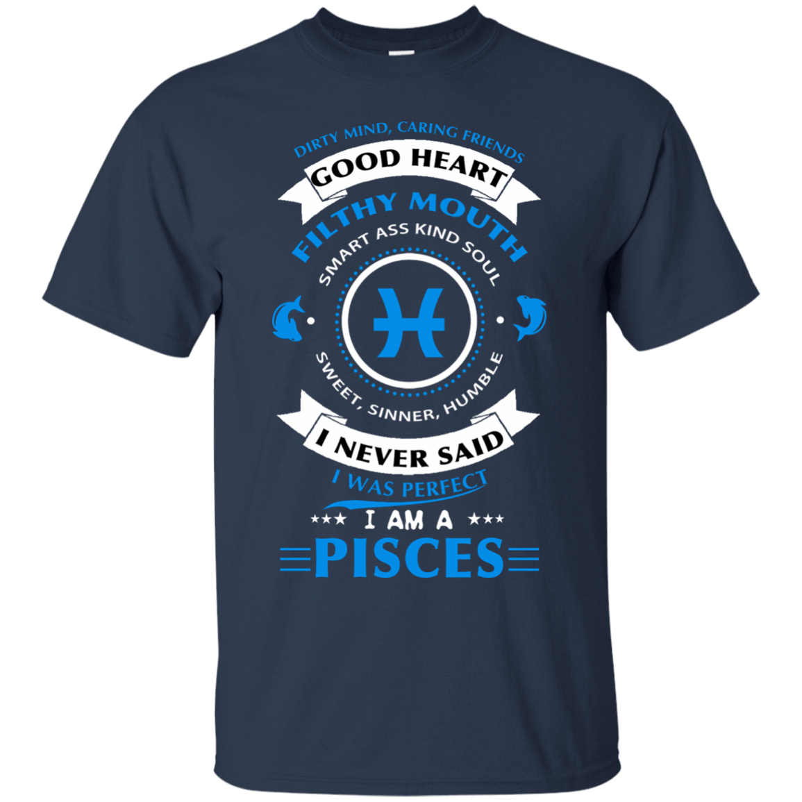 I'm A Pisces-T-Shirt & Hoodie-Classic T-Shirt-Navy