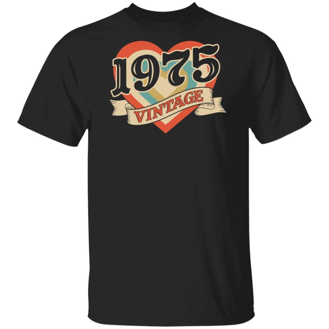 47th Birthday Gifts Classic Retro Heart Vintage 1975