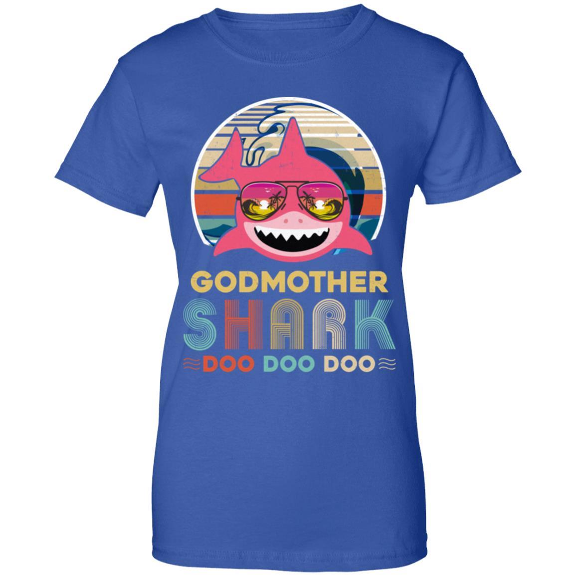Retro Vintage Godmother Shark Doo Doo Doo-T-Shirt & Hoodie-Women's T-Shirt-Royal