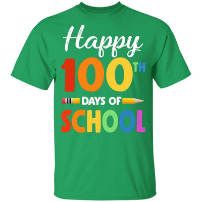 Happy 100th Day of School Teacher or Student Gift Youth-Youth Shirt-Youth T-Shirt-Irish Green
