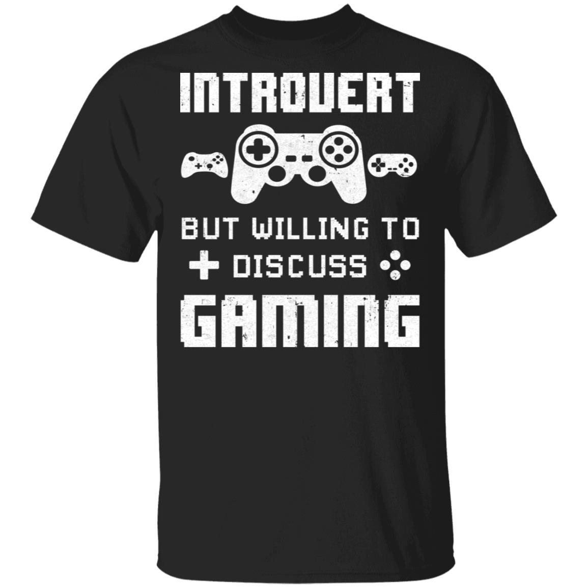Introvert But Willing To Discuss Gaming Funny Video Game