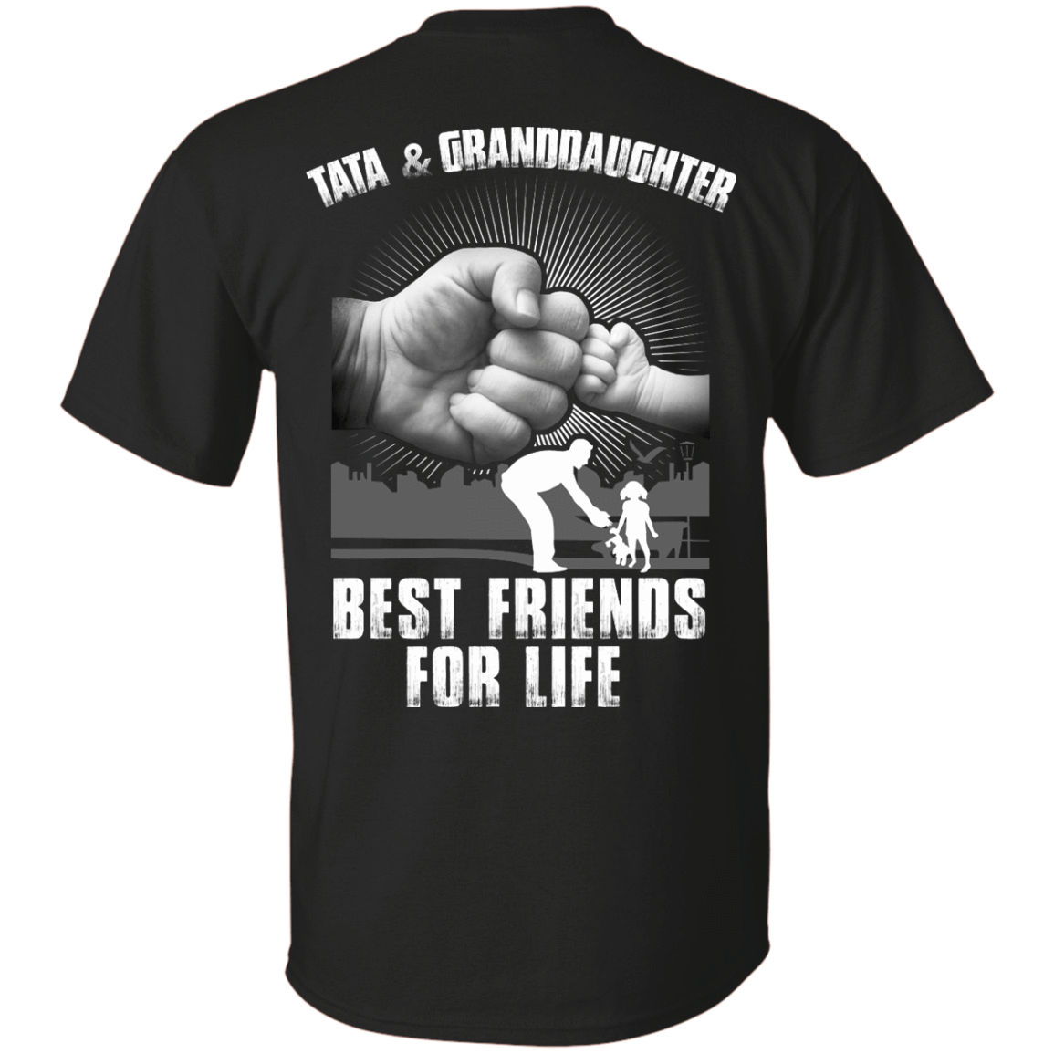 Tata And Granddaughter Best Friends For Life-T-Shirt & Hoodie-Classic T-Shirt-Black