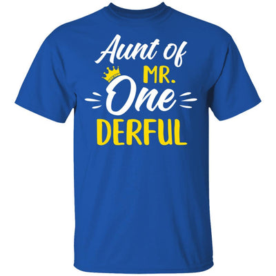 Aunt Of Mr Onederful 1st Birthday Party Costumes Gifts-T-Shirt & Hoodie-Classic T-Shirt-Royal