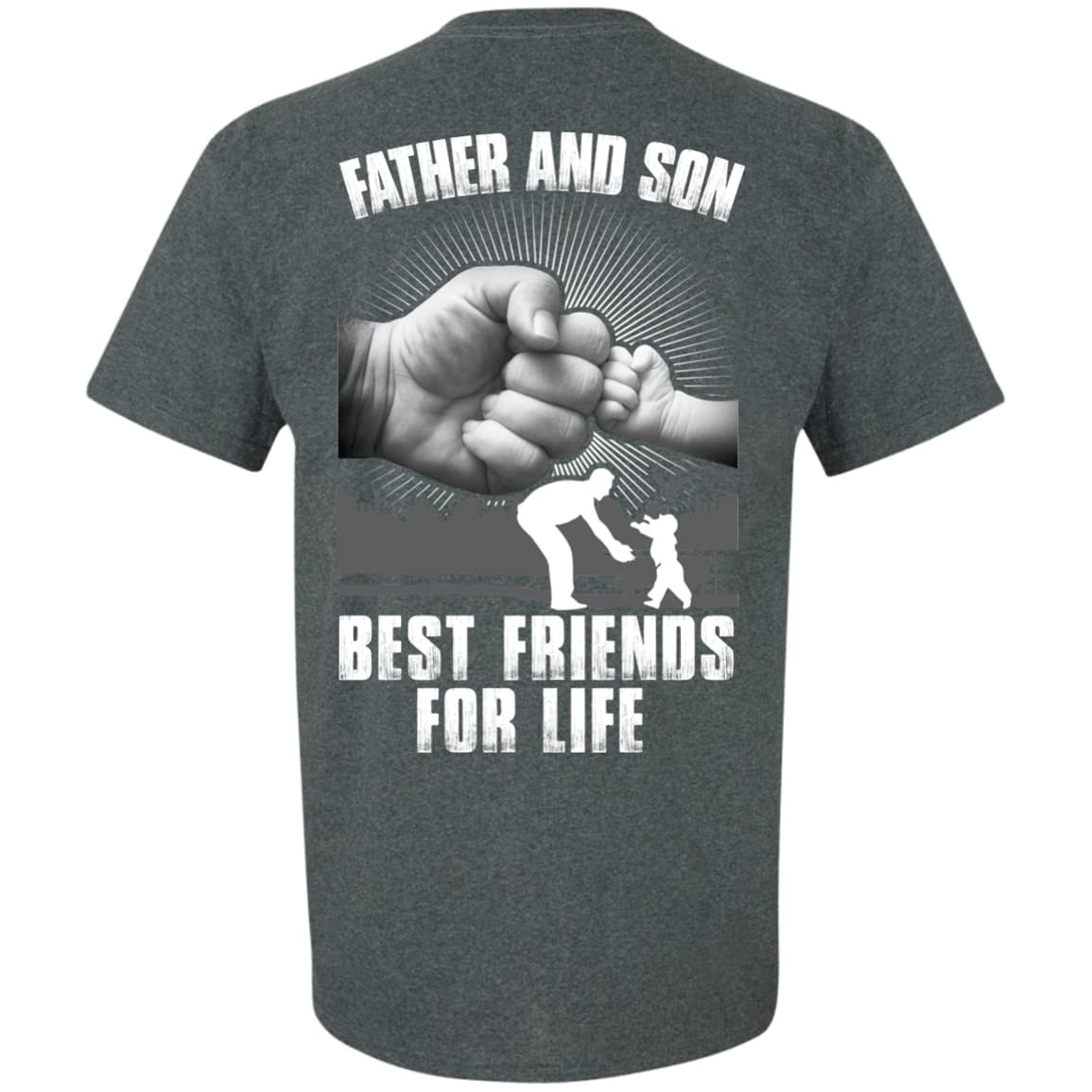 Father And Son Best Friends For Life-T-Shirt & Hoodie-Classic T-Shirt-Dark Heather
