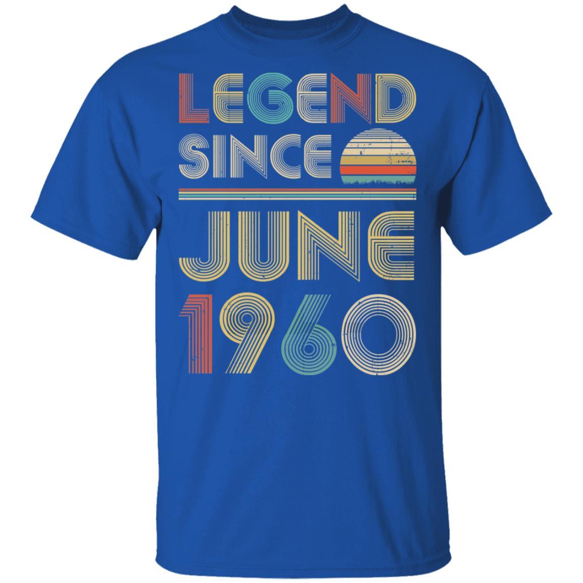 Legend Since June 1960 Vintage 61th Birthday Gifts-T-Shirt & Hoodie-Classic T-Shirt-Royal
