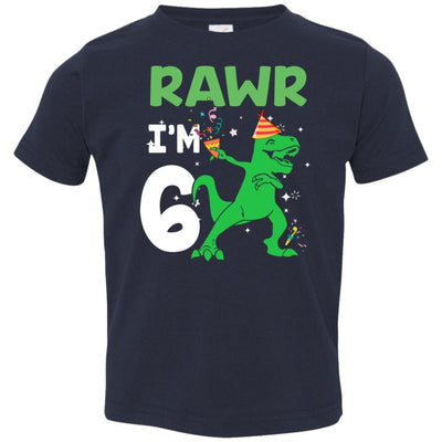 Rawr I'm 8 Birthday Gifts 2013 Dinosaur For Boys Youth-Youth Shirt-Toddler T-Shirt-Navy