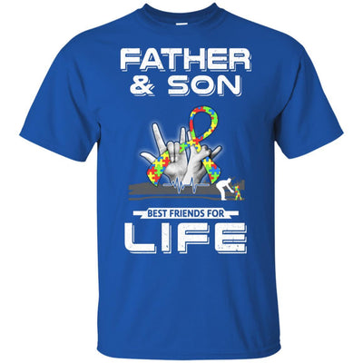 Father And Son Best Friends For Life Autism Awareness-T-Shirt & Hoodie-Classic T-Shirt-Royal