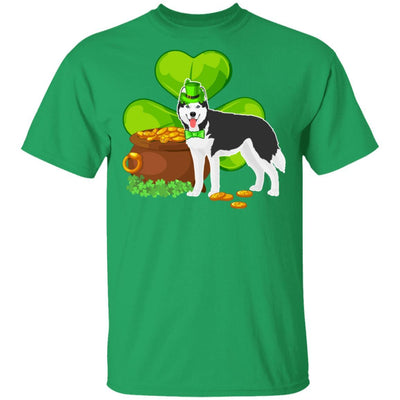 Husky St Patrick's Day Irish Dog Lover Funny Gifts-T-Shirt & Hoodie-Classic T-Shirt-Irish Green