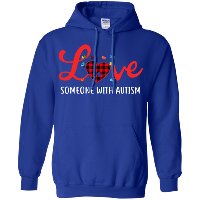 Love Someone With Autism-T-Shirt & Hoodie-Pullover Hoodie-Royal