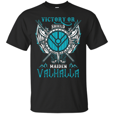 Shieldmaiden Victory Or Valhalla-T-Shirt & Hoodie-Classic T-Shirt-Black