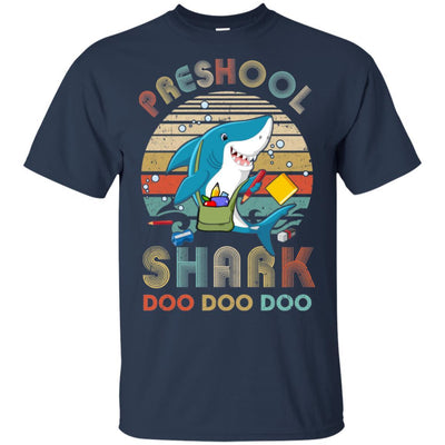 Preschool Shark Doo Doo Doo Funny Back To School Youth-Youth Shirt-Classic T-Shirt-Navy