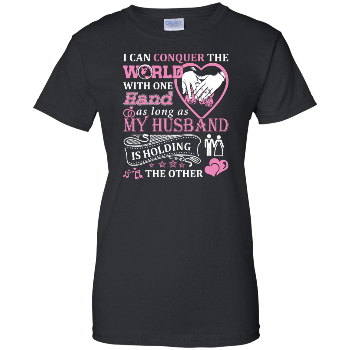 I Can Conquer The World With One Hand-T-Shirt & Hoodie-Women's T-Shirt-Black