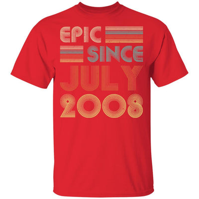 Epic Since July 2008 Vintage 13th Birthday Gifts Youth-Youth Shirt-Youth T-Shirt-Red