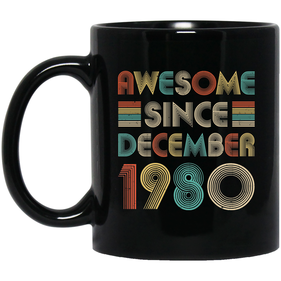 Awesome Since December 1980 Vintage 42th Birthday Gifts Mug