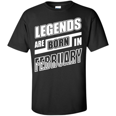 Legends are born in FEBRUARY-T-Shirt & Hoodie-Classic T-Shirt-Black