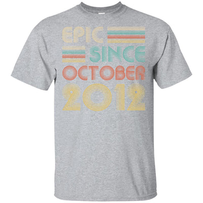 Epic Since October 2012 9th Birthday Gift 9 Yrs Old-T-Shirt & Hoodie-Classic T-Shirt-Sport Grey