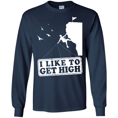 I Like To Get High-T-Shirt & Hoodie-Long Sleeve T-Shirt-Navy