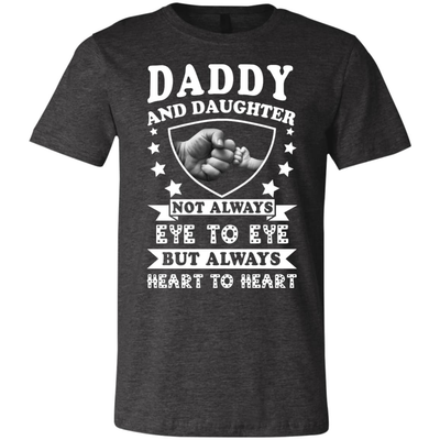 Daddy And Daughter Not Always Eye To Eye-T-Shirt & Hoodie-Youth T-Shirt-Dark Grey Heather