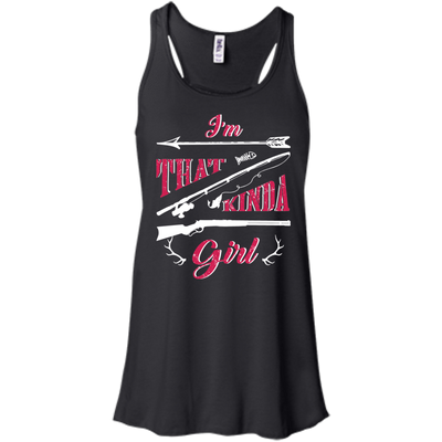 I'M THAT KINDA GIRL-T-Shirt & Hoodie-Women's Flowy Racerback Tank-Black