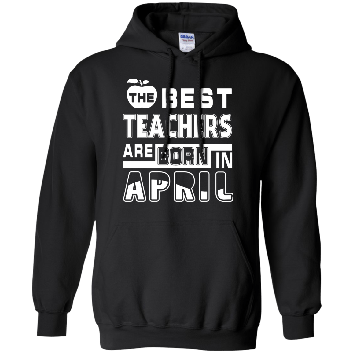 The Best Teachers Are Born In April-T-Shirt & Hoodie-Pullover Hoodie-Black
