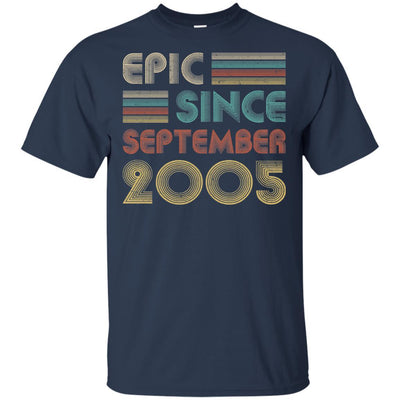Epic Since September 2005 16th Birthday Gift 16 Yrs Old-T-Shirt & Hoodie-Classic T-Shirt-Navy