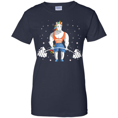Unicorn Weightlifting Funny Workout Fitness Gym-T-Shirt & Tank Top-Women's T-Shirt-Navy