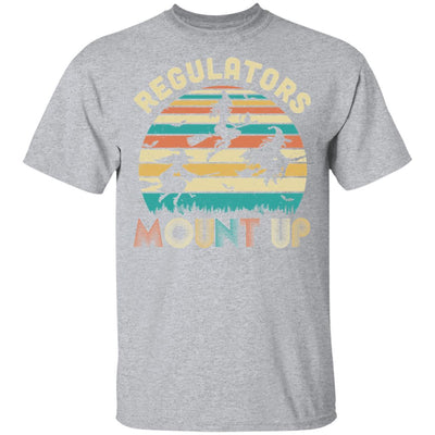 Vintage Regulators Mount Up Funny Halloween Witch-T-Shirt & Tank Top-Classic T-Shirt-Sport Grey