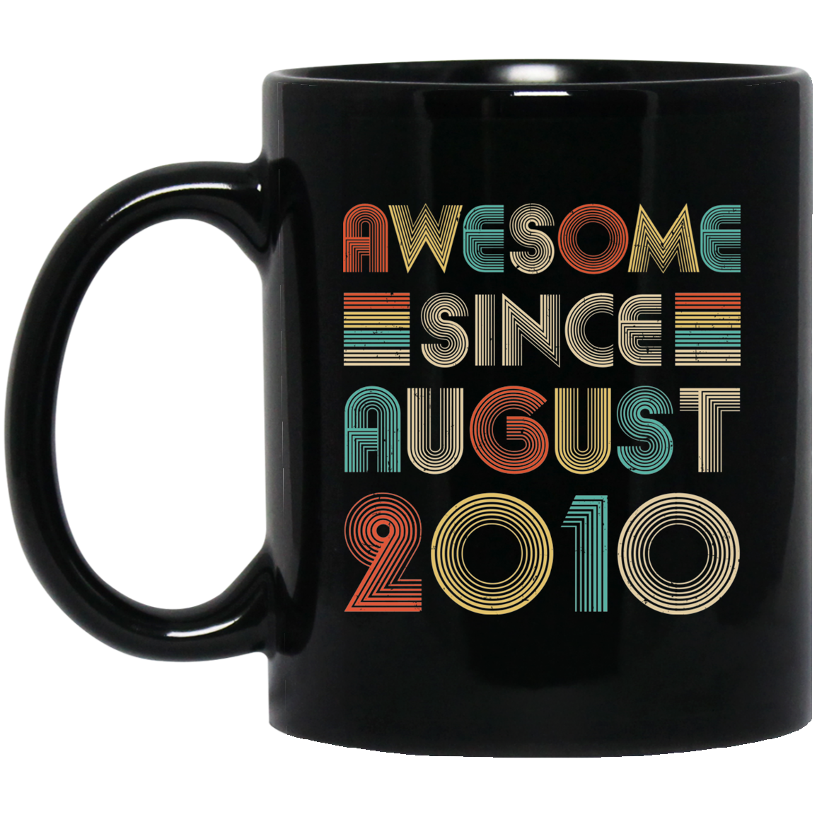 Awesome Since August 2010 Vintage 12th Birthday Gifts Mug
